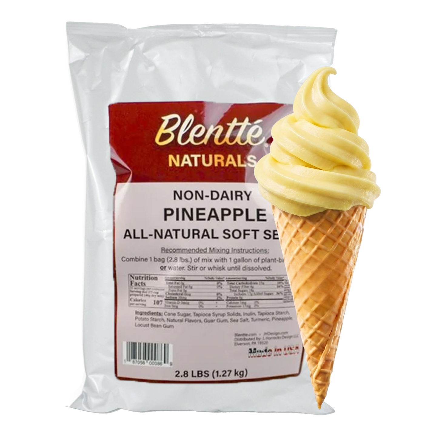 Non-Dairy All-Natural Soft Serve - Pineapple